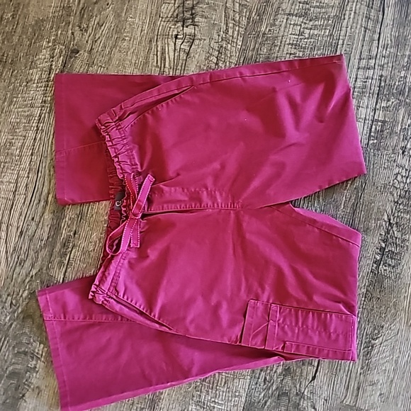 JA ANUU ruby red scrub pants XS - Picture 5 of 13